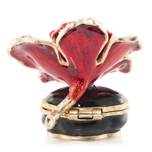 Load image into Gallery viewer, Jay Strongwater Rosalie Night Bloom Rose Box
