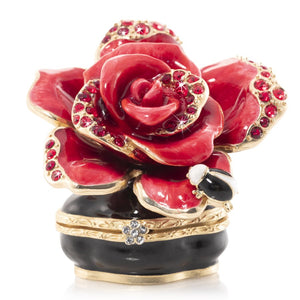 Jay Strongwater Rosalie Night Bloom Rose Box