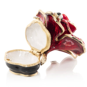 Jay Strongwater Rosalie Night Bloom Rose Box