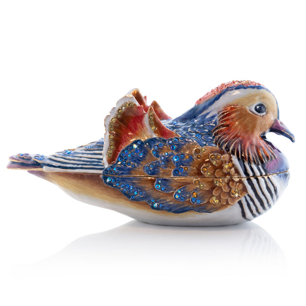 Load image into Gallery viewer, Jay Strongwater Tanner Mandarin Duck Box
