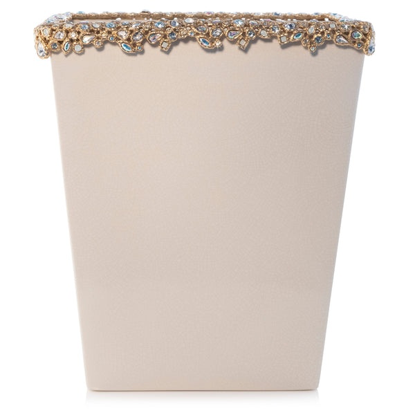 Load image into Gallery viewer, Jay Strongwater Esther Bejeweled Trash Bin - Opal
