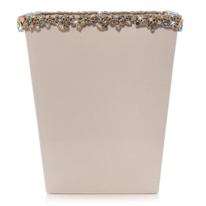 Jay Strongwater Esther Bejeweled Trash Bin - Oceana