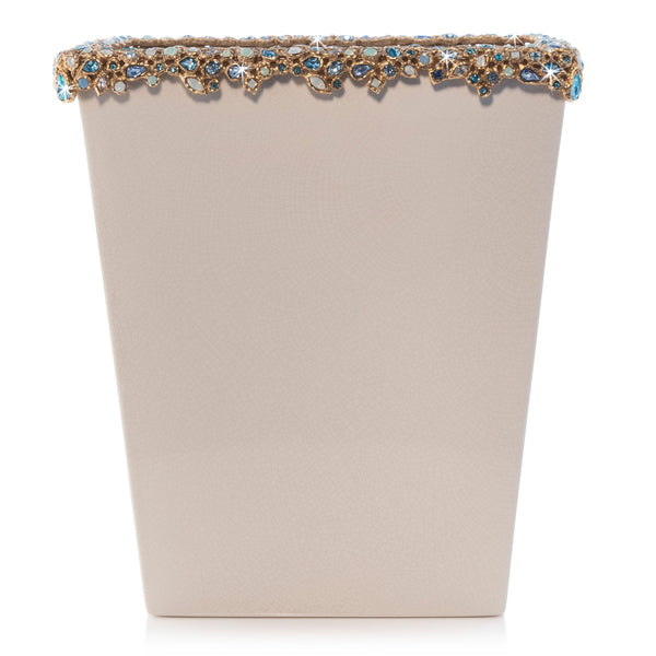 Load image into Gallery viewer, Jay Strongwater Esther Bejeweled Trash Bin - Oceana
