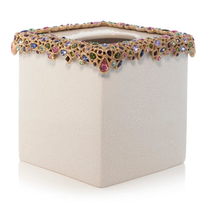 Jay Strongwater Emerson Bejeweled Tissue Box - Bouquet