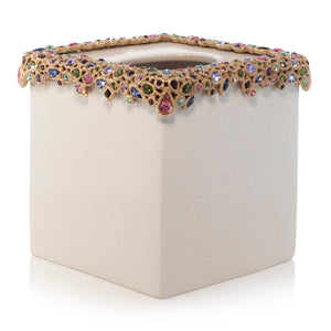 Jay Strongwater Emerson Bejeweled Tissue Box - Bouquet
