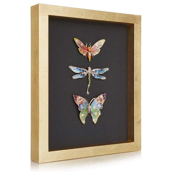 Load image into Gallery viewer, Jay Strongwater Kirby Butterfly Dragonfly Moth Wall Art
