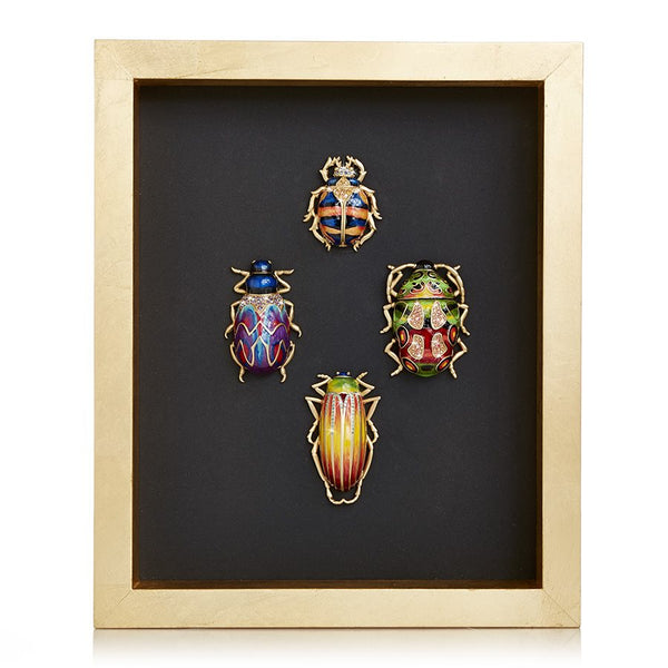 Load image into Gallery viewer, Jay Strongwater William Beetle Wall Art
