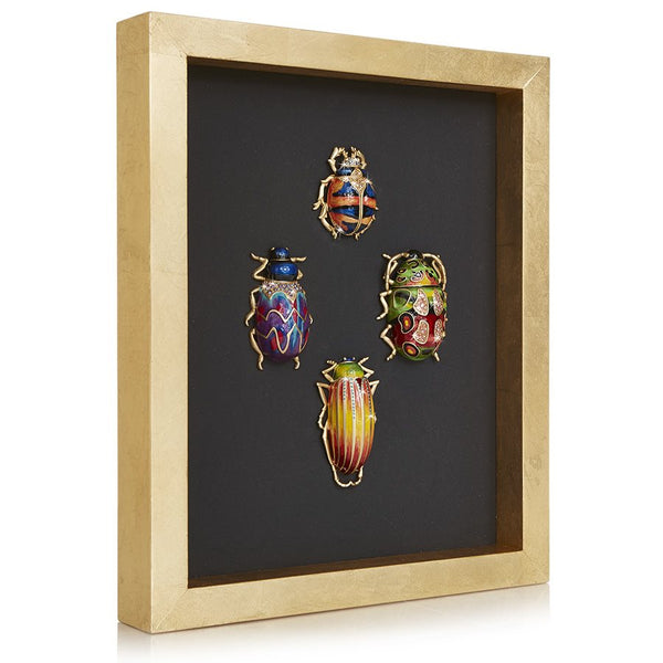 Load image into Gallery viewer, Jay Strongwater William Beetle Wall Art
