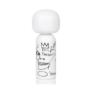 Lucie Kaas Sketch.inc Kokeshi - Jean-Michel Basquiat, Evil Thoughts White