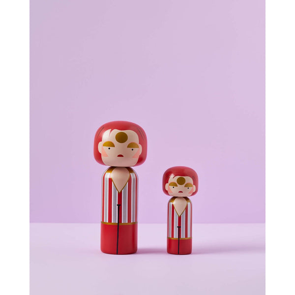 Load image into Gallery viewer, Lucie Kaas Sketch.inc Kokeshi - Ziggy Stardust Large
