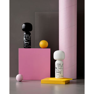 Lucie Kaas Sketch.inc Kokeshi - Jean-Michel Basquiat, Evil Thoughts White