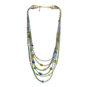 Jay Strongwater Six Strand Beaded Necklace