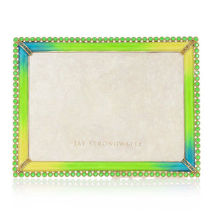 Jay Strongwater Lucas - Stone Edge 5" x 7" Frame - Electric Green