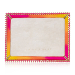 Jay Strongwater Lucas - Stone Edge 5" x 7" Frame - Electric Pink