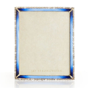 Jay Strongwater Laetitia Stone Edge 8" x 10" Frame - Lapis