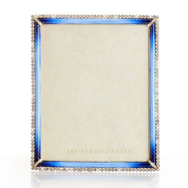 Load image into Gallery viewer, Jay Strongwater Laetitia Stone Edge 8&quot; x 10&quot; Frame - Lapis
