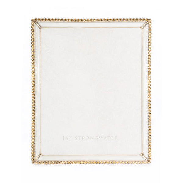 Load image into Gallery viewer, Jay Strongwater Laetitia Stone Edge 8&quot; x 10&quot; Frame - Ivory
