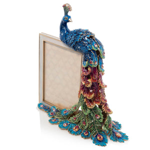 Jay Strongwater Eve Rainbow Peacock 4" x 6" Frame