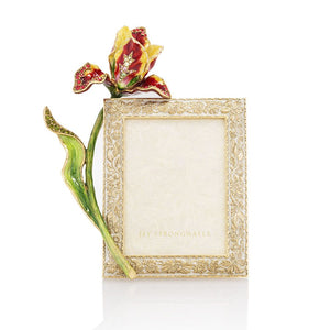 Jay Strongwater Ilsa Tulip 3" x 4" Frame - Gold