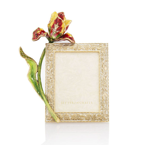 Load image into Gallery viewer, Jay Strongwater Ilsa Tulip 3&quot; x 4&quot; Frame - Gold
