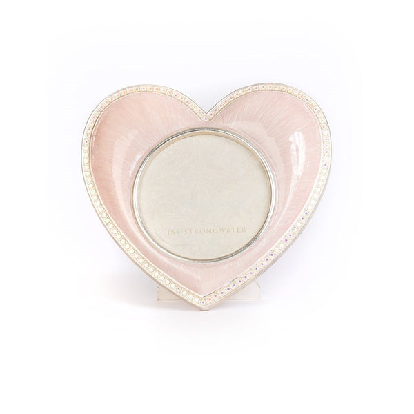 Load image into Gallery viewer, Jay Strongwater Chantal Heart Frame - Pink
