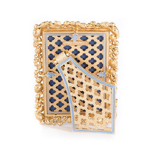 Jay Strongwater Emery Bejeweled 4" x 6" Frame - Oceana