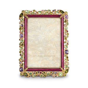 Jay Strongwater Emery Bejeweled 4" x 6" Frame - Multicolored