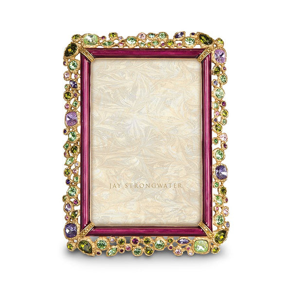 Load image into Gallery viewer, Jay Strongwater Emery Bejeweled 4&quot; x 6&quot; Frame - Multicolored
