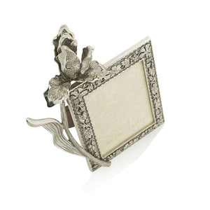 Jay Strongwater Claudia Tulip 3" x 4" Frame - Silver
