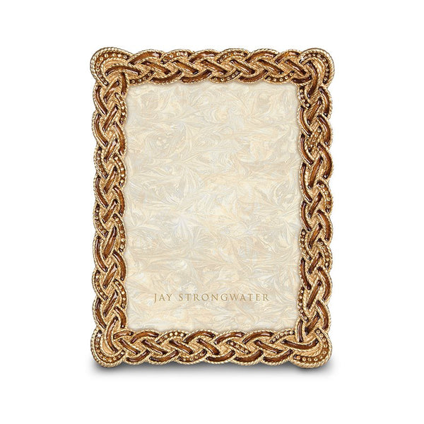 Load image into Gallery viewer, Jay Strongwater Belinda Braided 5&quot; x 7&quot; Frame
