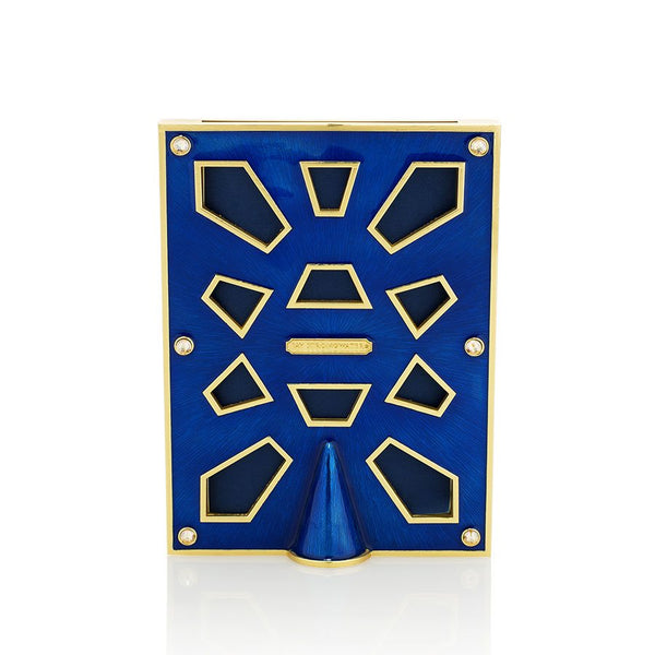 Load image into Gallery viewer, Jay Strongwater Leonard Pave Corner 4&quot; x 6&quot; Frame - Delft Garden Blue
