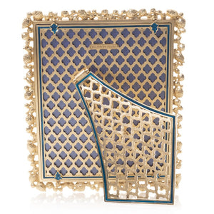Jay Strongwater Bejeweled 8" x 10" Frame - Peacock