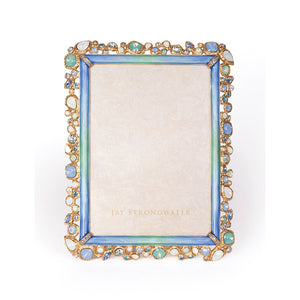Jay Strongwater Leslie Bejeweled 5" x 7" Frame - Oceana