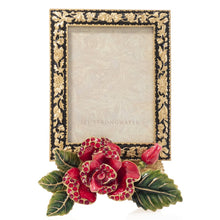 Load image into Gallery viewer, Jay Strongwater 3 x 4 Night Bloom Rose Frame