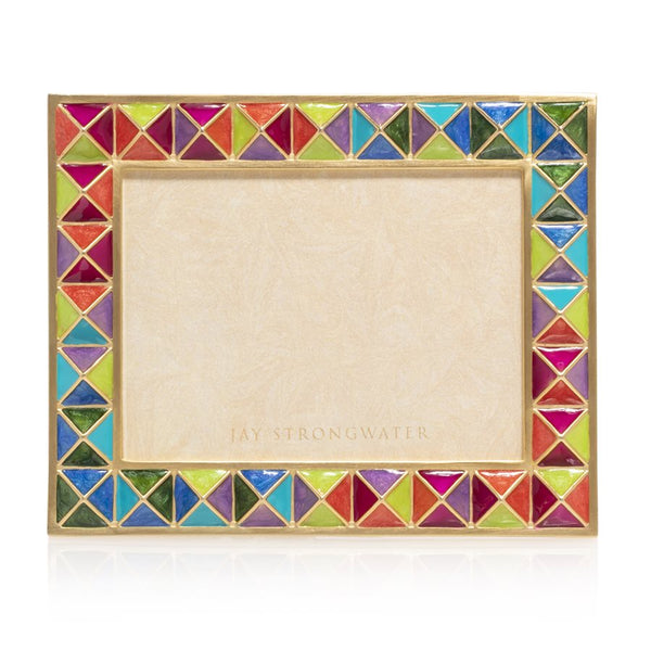 Load image into Gallery viewer, Jay Strongwater Abaculus - Pyramid 3&quot; x 4&quot; Frame - Rainbow
