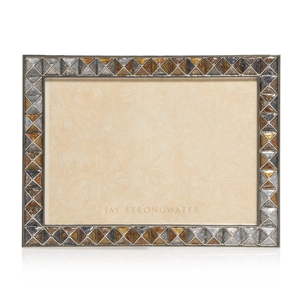 Load image into Gallery viewer, Jay Strongwater Mosaic - Pyramid 5&quot; x 7&quot; Frame - Safari
