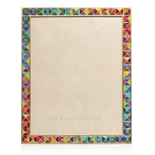 Load image into Gallery viewer, Jay Strongwater Vertex - Pyramid 8&quot; x 10&quot; Frame - Rainbow
