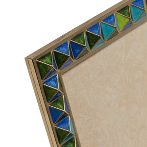 Jay Strongwater Vertex - Pyramid 8" x 10" Frame - Rainbow