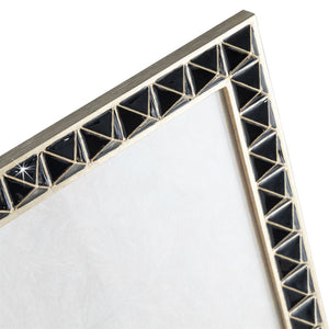 Jay Strongwater Vertex Pyramid 8" x 10" Frame - Black Onyx
