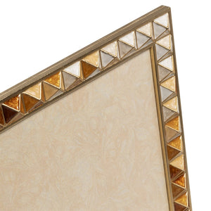 Jay Strongwater Vertex - Pyramid 8" x 10" Frame - Golden Topaz
