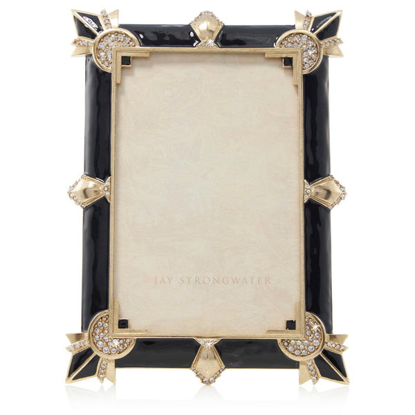 Load image into Gallery viewer, Jay Strongwater Ruth 4" x 6" Art Deco Frame
