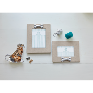 Mariposa Natural Linen with Dog Bone 5x7 Frame Vertical