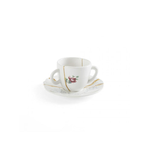 Seletti Kintsugi No. 1 Coffee cup with saucer