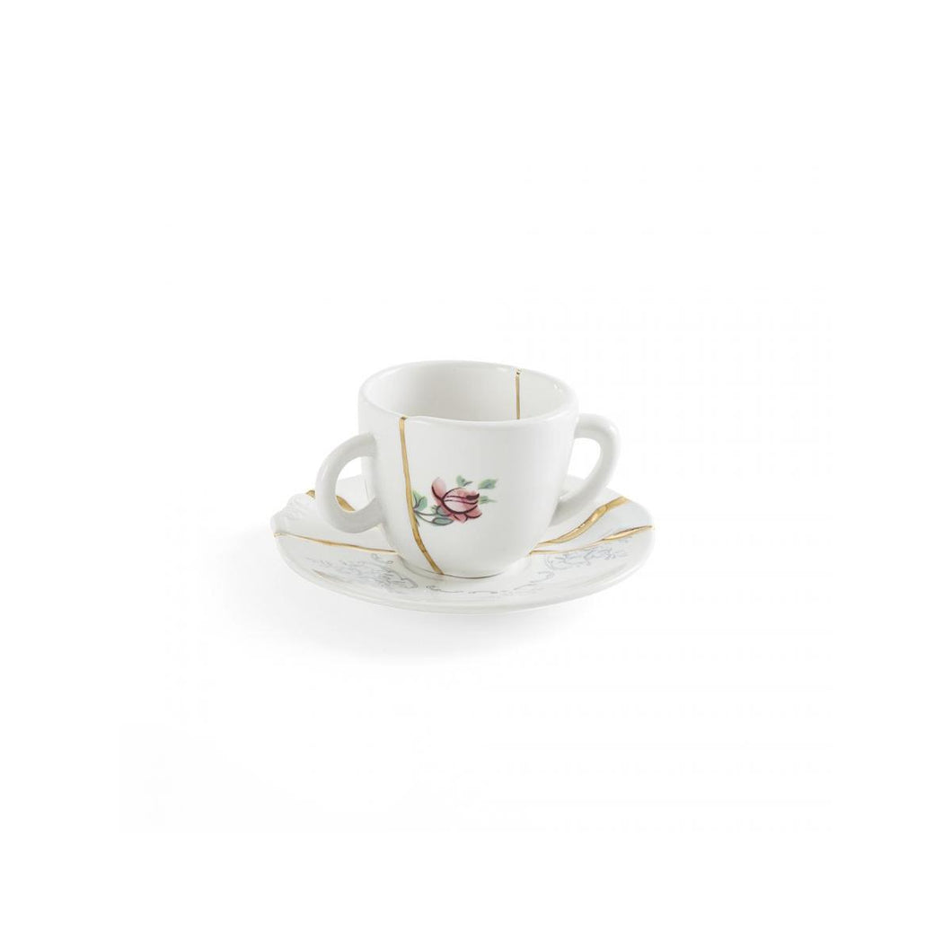 Seletti Kintsugi No. 1 Coffee cup with saucer