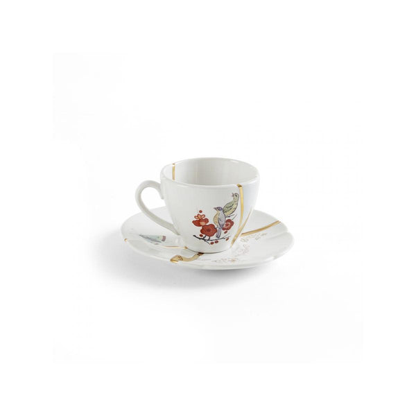 Load image into Gallery viewer, Seletti Kintsugi No. 2 Coffee cup with saucer
