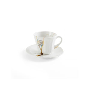 Seletti Kintsugi No. 3 Coffee cup with saucer
