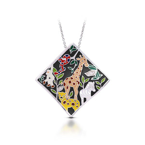 Belle Etoile Serengeti Pendant - Black & Multi