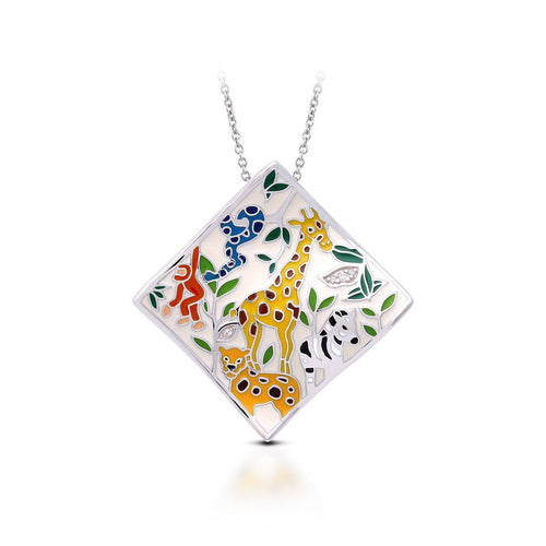 Belle Etoile Serengeti Pendant - Ivory & Multi