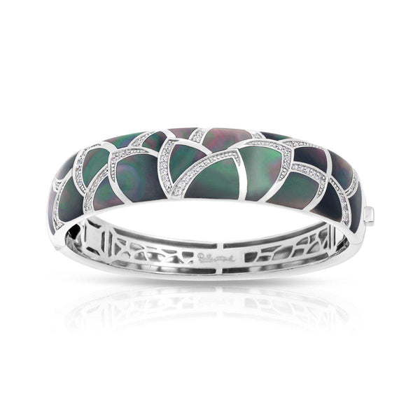 Load image into Gallery viewer, Belle Etoile Sirena Bangle - Black Mother-of-Pearl
