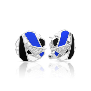 Belle Etoile Spectrum Earrings - Blue White & Black